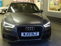 USED 2013 13 AUDI A3 2.0 TDI S LINE 3d 148 BHP FULL LEATHER.....SATNAV