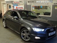 USED 2013 13 AUDI A3 2.0 TDI S LINE 3d 148 BHP FULL LEATHER.....SATNAV
