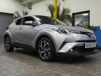 USED 2018 68 TOYOTA CHR 1.8 DESIGN 5d 122 BHP SAT NAV HEATED SEATS REAR VIEW CAMERA
