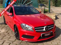 USED 2014 64 MERCEDES-BENZ A-CLASS 1.5 A180 CDI BLUEEFFICIENCY AMG SPORT 5d 109 BHP DIESEL - AMG SPORT BLUE EFFICIENCY - 60+ MPG - ONLY &pound;20 PER YEAR ROAD TAX - FULL MB SERVICE HISTORY - LEATHER/ALCANTARA TRIM - PANORAMIC GLASS ROOF - 19 INCH AMG MULTI SPOKE ALLOYS