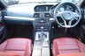 USED 2011 11 MERCEDES-BENZ E-CLASS 2.1 E220 CDI BLUEEFFICIENCY SPORT 2d 170 BHP BLCK WITH FLAMENCO RED LEATHER.