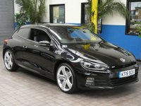 USED 2015 M VOLKSWAGEN SCIROCCO 2.0 R LINE TDI BLUEMOTION TECHNOLOGY 2d 182 BHP STUNNING EXAMPLE &pound;30 ROAD TAX SAT NAV LEATHER HEATED SEATS PARKING SENSORS