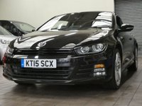 USED 2015 M VOLKSWAGEN SCIROCCO 2.0 R LINE TDI BLUEMOTION TECHNOLOGY 2d 182 BHP STUNNING EXAMPLE &pound;30 ROAD TAX SAT NAV LEATHER HEATED SEATS PARKING SENSORS