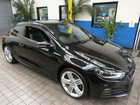 USED 2015 M VOLKSWAGEN SCIROCCO 2.0 R LINE TDI BLUEMOTION TECHNOLOGY 2d 182 BHP STUNNING EXAMPLE &pound;30 ROAD TAX SAT NAV LEATHER HEATED SEATS PARKING SENSORS
