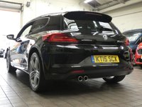 USED 2015 M VOLKSWAGEN SCIROCCO 2.0 R LINE TDI BLUEMOTION TECHNOLOGY 2d 182 BHP STUNNING EXAMPLE &pound;30 ROAD TAX SAT NAV LEATHER HEATED SEATS PARKING SENSORS