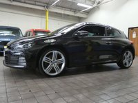 USED 2015 M VOLKSWAGEN SCIROCCO 2.0 R LINE TDI BLUEMOTION TECHNOLOGY 2d 182 BHP STUNNING EXAMPLE &pound;30 ROAD TAX SAT NAV LEATHER HEATED SEATS PARKING SENSORS