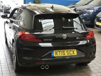 USED 2015 M VOLKSWAGEN SCIROCCO 2.0 R LINE TDI BLUEMOTION TECHNOLOGY 2d 182 BHP STUNNING EXAMPLE &pound;30 ROAD TAX SAT NAV LEATHER HEATED SEATS PARKING SENSORS