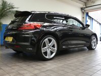 USED 2015 M VOLKSWAGEN SCIROCCO 2.0 R LINE TDI BLUEMOTION TECHNOLOGY 2d 182 BHP STUNNING EXAMPLE &pound;30 ROAD TAX SAT NAV LEATHER HEATED SEATS PARKING SENSORS