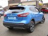 USED 2017 67 NISSAN QASHQAI 1.5 DCI TEKNA 5d 108 BHP Finished in VIVID BLUE METALLIC with contrasting EBONY BLACK LEATHER HEATED SEATS. The Qashqai is one of the best selling SUV's around at the moment. This Top of the range edition new shape is comfy, easy to drive and has enough space for 5 adults. Features include, Full heated leather, Sat Nav, Pan Roof, Electric Seats, Auto Park, 360 Reverse Cameras, B/Tooth and much more. Dealer serviced at 21105 miles, 39469 miles, 60417 miles, and at 71652 miles.