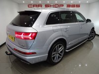 USED 2017 67 AUDI Q7 3.0 V6 TDI (272 PS) S LINE TIPTRONIC QUATTRO ( EURO 6 ) (S/S) 5DR + 7 SEATS + NAV + PANORAMIC E/SUNROOF + E/HEATED LEATHER / ALCANTARA + MULTIMEDIA + CRUISE + KEYLESS + 7 SEATS+21S+CAM+PANROOF+LEATHER/ALCANTARA+NAV+CRUISE