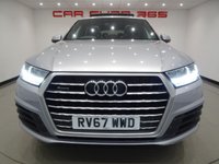USED 2017 67 AUDI Q7 3.0 V6 TDI (272 PS) S LINE TIPTRONIC QUATTRO ( EURO 6 ) (S/S) 5DR + 7 SEATS + NAV + PANORAMIC E/SUNROOF + E/HEATED LEATHER / ALCANTARA + MULTIMEDIA + CRUISE + KEYLESS + 7 SEATS+21S+CAM+PANROOF+LEATHER/ALCANTARA+NAV+CRUISE