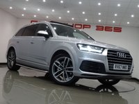 USED 2017 67 AUDI Q7 3.0 V6 TDI (272 PS) S LINE TIPTRONIC QUATTRO ( EURO 6 ) (S/S) 5DR + 7 SEATS + NAV + PANORAMIC E/SUNROOF + E/HEATED LEATHER / ALCANTARA + MULTIMEDIA + CRUISE + KEYLESS + 7 SEATS+21S+CAM+PANROOF+LEATHER/ALCANTARA+NAV+CRUISE