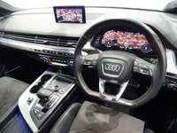 USED 2017 67 AUDI Q7 3.0 V6 TDI (272 PS) S LINE TIPTRONIC QUATTRO ( EURO 6 ) (S/S) 5DR + 7 SEATS + NAV + PANORAMIC E/SUNROOF + E/HEATED LEATHER / ALCANTARA + MULTIMEDIA + CRUISE + KEYLESS + 7 SEATS+21S+CAM+PANROOF+LEATHER/ALCANTARA+NAV+CRUISE