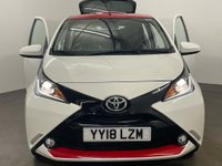 USED 2018 18 TOYOTA AYGO 1.0 VVT-I X-PRESS 5d 69 BHP Cool White , Red accents