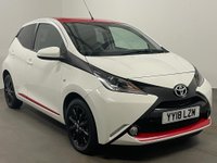 USED 2018 18 TOYOTA AYGO 1.0 VVT-I X-PRESS 5d 69 BHP Cool White , Red accents
