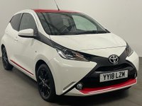 USED 2018 18 TOYOTA AYGO 1.0 VVT-I X-PRESS 5d 69 BHP Cool White , Red accents