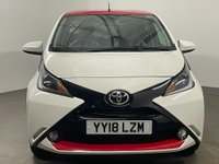 USED 2018 18 TOYOTA AYGO 1.0 VVT-I X-PRESS 5d 69 BHP Cool White , Red accents