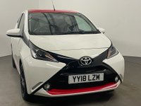 USED 2018 18 TOYOTA AYGO 1.0 VVT-I X-PRESS 5d 69 BHP Cool White , Red accents