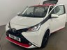 USED 2018 18 TOYOTA AYGO 1.0 VVT-I X-PRESS 5d 69 BHP Cool White , Red accents