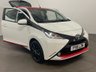 USED 2018 18 TOYOTA AYGO 1.0 VVT-I X-PRESS 5d 69 BHP Cool White , Red accents