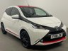 USED 2018 18 TOYOTA AYGO 1.0 VVT-I X-PRESS 5d 69 BHP Cool White , Red accents