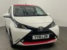 USED 2018 18 TOYOTA AYGO 1.0 VVT-I X-PRESS 5d 69 BHP Cool White , Red accents