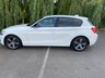 USED 2016 66 BMW 1 SERIES 2.0 118D SPORT 5d 147 BHP BLACK LEATHER, ALIPINE WHITE PAINT