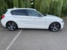 USED 2016 66 BMW 1 SERIES 2.0 118D SPORT 5d 147 BHP BLACK LEATHER, ALIPINE WHITE PAINT