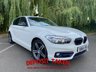 USED 2016 66 BMW 1 SERIES 2.0 118D SPORT 5d 147 BHP BLACK LEATHER, ALIPINE WHITE PAINT