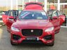 USED 2016 16 JAGUAR F-PACE 2.0 R-SPORT AWD 5d 178 BHP FANTASTIC LOOKING , JAGUAR 2.0D F-PACE, R-SPORT 4X4 180 BHP. Finished in ITALIAN RACING RED with contrasting TWO TONE FULL LEATHER TRIM. The Jaguar F-Pace is a large, stylish family car and one of the few SUVs on sale that is genuinely good fun to drive. It has a host of features that include Sat Nav, Two Tone Heated Leather, DAB Radio, Power rear Boot, Rear View Camera and much more. Sturgess Jaguar, Leicester Dealer serviced at 5 miles, 28919 miles, 51395 miles and on arrival at 59900 miles.