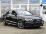 USED 2017 17 AUDI A3 1.6 TDI S LINE 4d 109 BHP Finished in MYTHOS BLACK METALLIC with contrasting Part Leather Heated SPORTS trim. This Audi A3 Saloon is a classy, high tech four-door that is also great to drive. This A3 saloon is a sleeker-looking version of the Audi A3 Sportback hatchback. Features include Sat Nav, DAB Radio, Tinted Windows, B/tooth, Alloys, &pound;20 Road Tax, Matrix LED Pack, 18" alloys and much more. AUDI Dealer serviced at 18823 miles and on arrival at 27760 miles by EMC. 12 Months MOT.