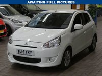 USED 2015 15 MITSUBISHI MIRAGE 1.2 3 5d 79 BHP &pound;0 ROAD TAX 1 OWNER MITSUBISHI SERVICE HISTORY