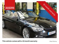 USED 2015 64 BMW 4 SERIES 2.0 428I LUXURY 2d 242 BHP STUNNING EXAMPLE NAV LEATHER PARKING SENSORS