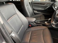 USED 2014 64 BMW X1 2.0 XDRIVE20D XLINE 5d 181 BHP +  BLACK LEATHER WITH HEATED SEATS + BLUETOOTH + FULL SERVICE HISTORY + BLACK ALLOYS+
