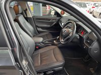 USED 2014 64 BMW X1 2.0 XDRIVE20D XLINE 5d 181 BHP +  BLACK LEATHER WITH HEATED SEATS + BLUETOOTH + FULL SERVICE HISTORY + BLACK ALLOYS+