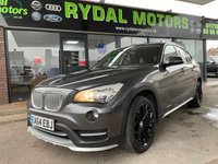 USED 2014 64 BMW X1 2.0 XDRIVE20D XLINE 5d 181 BHP +  BLACK LEATHER WITH HEATED SEATS + BLUETOOTH + FULL SERVICE HISTORY + BLACK ALLOYS+