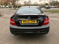USED 2012 62 MERCEDES-BENZ C CLASS 1.6 C180 BLUEEFFICIENCY AMG SPORT 2d 154 BHP &pound;2400 + Of Optional Equipment With AMG Body Styling And ULEZ Compliant !