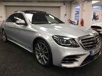 USED 2018 68 MERCEDES-BENZ S-CLASS 3.0 S 500 L AMG LINE EXECUTIVE PREMIUM PLUS 4d 430 BHP FREE UK DELIVERY*VIDEO AVAILABLE* FINANCE ARRANGED* PART EX*HPI CLEAR