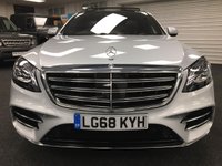 USED 2018 68 MERCEDES-BENZ S-CLASS 3.0 S 500 L AMG LINE EXECUTIVE PREMIUM PLUS 4d 430 BHP FREE UK DELIVERY*VIDEO AVAILABLE* FINANCE ARRANGED* PART EX*HPI CLEAR