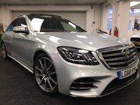 USED 2018 68 MERCEDES-BENZ S-CLASS 3.0 S 500 L AMG LINE EXECUTIVE PREMIUM PLUS 4d 430 BHP FREE UK DELIVERY*VIDEO AVAILABLE* FINANCE ARRANGED* PART EX*HPI CLEAR
