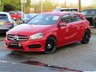 USED 2014 64 MERCEDES-BENZ A-CLASS 1.5 A180 CDI BLUEEFFICIENCY AMG SPORT 5d 109 BHP Finished in JUPITER RED with contrasting PART LEATHER trim. This A class certainly looks smart, with its slim lights and smooth body panels. There's plenty of room in the front and the back which will suit the average family. Features include, &pound;20 Road Tax, Part Leather trim, B/Tooth, Cruise Control 18" alloys and much more. Serviced at 48590 miles and at 70482 miles. 12 Months MOT.