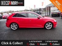USED 2014 63 AUDI A3 1.6 TDI S LINE 5d 104 BHP FULLY SERVICED+1 YEAR MOT+BREAKDOWN COVER