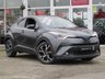 USED 2018 18 TOYOTA CHR 1.8 DYNAMIC 5d 122 BHP Finished in DECUMA GREY METALLIC with contrasting GREY/BLUE HEATED Trim. Stepping into this C-HR cabin is like climbing into a car from the future. It is stylish, practical and with its hybrid engine makes it cheap to run. Features include, Balance of Toyota 5 year Warranty, Sat Nav, Rear View Camera, Auto Parking, Heated Seats, Power Folding Mirrors, DAB, B/Tooth and much more. Toyota Dealer serviced at 21000 miles, 31840 miles, 41046 miles, 55584 miles and at 67635 miles on 15/11/2021.