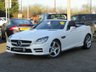 USED 2014 14 MERCEDES-BENZ SLK 2.1 SLK250 CDI BLUEEFFICIENCY AMG SPORT 2d 204 BHP Finished in CIRRUS WHITE with Black Sports LEATHER TRIM. This SLK is a luxury two-seater roadster. This great looking head turner is stylish and offers impressive refinement thanks to its folding hard-top, along with affordable and economical running costs, buy today at winter prices and enjoy in the summer. Features include Full Black Leather, DAB radio, B/Tooth, Cruise Control, 18" Alloys and much more. Dealer serviced at 13179 miles.