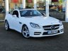 USED 2014 14 MERCEDES-BENZ SLK 2.1 SLK250 CDI BLUEEFFICIENCY AMG SPORT 2d 204 BHP Finished in CIRRUS WHITE with Black Sports LEATHER TRIM. This SLK is a luxury two-seater roadster. This great looking head turner is stylish and offers impressive refinement thanks to its folding hard-top, along with affordable and economical running costs, buy today at winter prices and enjoy in the summer. Features include Full Black Leather, DAB radio, B/Tooth, Cruise Control, 18" Alloys and much more. Dealer serviced at 13179 miles.