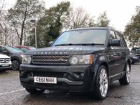USED 2011 05 LAND ROVER RANGE ROVER SPORT 3.0 SDV6 HSE 5d 255 BHP 6 MONTHS WARRANTY AND; BREAKDOWN  COVER + GOOD SERVICE HISTORY + FRONT AND REAR HEATED SEATS + FULL LEATHER + HARMON KARDON SOUND SYSTEM + DAB + SAT NAV + AUX + KEYLESS START +  MEMORY SEATS + REAR VIEW CAMERA + BLUETOOTH + PADDLE SHIFTERS + 22 INCH ALLOY WHEELS + FANTASTIC RATES OF FINANCE AVAILABLE +