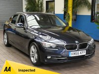 USED 2016 66 BMW 3 SERIES 2.0 330E SPORT 4d 181 BHP &pound;0 ROAD TAX SAT NAV PARKING SENSORS VAT Q