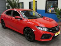 USED 2018 68 HONDA CIVIC 1.0 VTEC SR 5d 128 BHP SAT NAV PARKING SENSORS GENUINE LOW MILEAGE