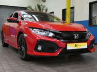 USED 2018 68 HONDA CIVIC 1.0 VTEC SR 5d 128 BHP SAT NAV PARKING SENSORS GENUINE LOW MILEAGE