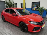 USED 2018 68 HONDA CIVIC 1.0 VTEC SR 5d 128 BHP SAT NAV PARKING SENSORS GENUINE LOW MILEAGE